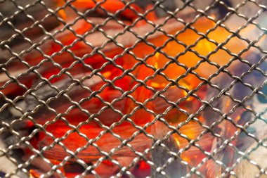 Ateşli ızgaranın arkaplanı