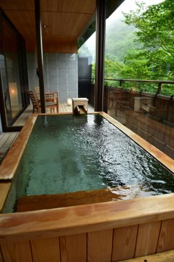 Japonya 'daki Izu Mitsuhama Syoutoukan spa merkezi.