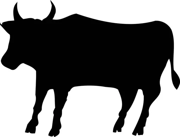 Cow Icon White Background — Stock Photo, Image