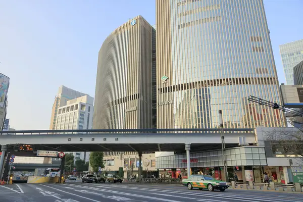 Modern Arkitektur Sukiyabashi Tokyo Japan — Stockfoto