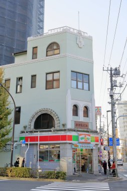 Tokyo, Japonya 'daki modern ofis binaları 