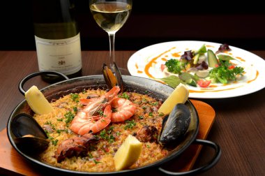 Lezzetli akşam yemeği yakın plan görüntüsü