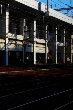 Bilbao şehrindeki tren yolu.