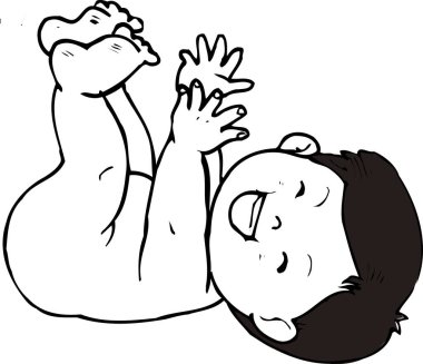 Çizgi film karakteri, yakışıklı bir çocuk.