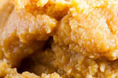 Japon miso macunlu kasenin yakın görüntüsü