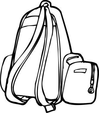 Sırt çantasının çizimi 