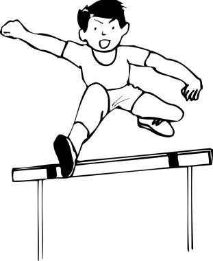 Beyaz arka planda izole edilmiş, basit siyah beyaz bir illüstrasyon.