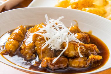 Lezzetli Japon mutfağı yakın çekim görüntüsü