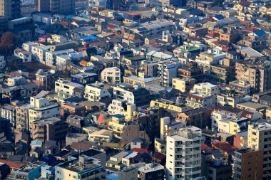 Tokyo şehir manzarasının havadan görünüşü, Japonya