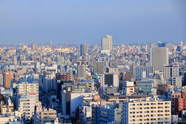 มมองทางอากาศของโตเก ยวซ สเคป ประเทศญ — ภาพถ่ายสต็อก