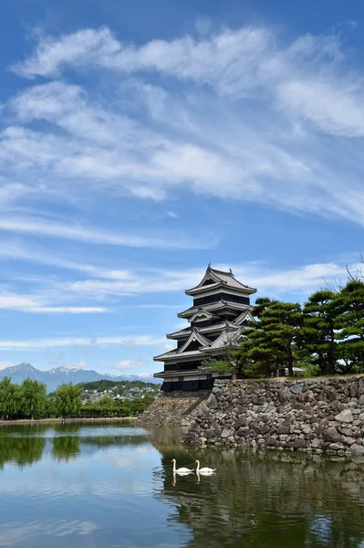 日本长野市松本城堡 — 图库照片