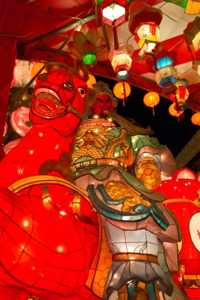 Linternas Chinas Durante Festival Año Nuevo China — Foto de Stock