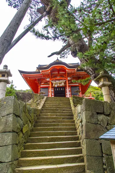 Vista Edifício Templo Arquitetura Japonesa Tradicional — Fotografia de Stock