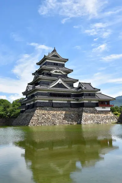 日本长野市松本城堡 — 图库照片