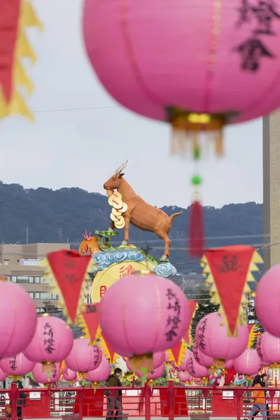 Chinese Lantaarns Tijdens Nieuwjaarsfestival China — Stockfoto