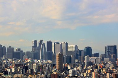Tokyo şehir manzarasının havadan görünüşü, Japonya