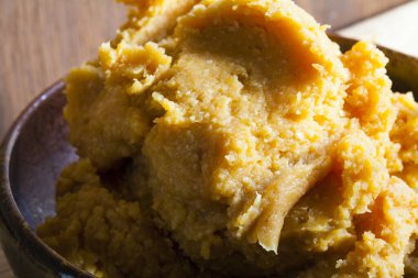 Japon miso macunlu kasenin yakın görüntüsü