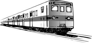 Metro treninin çizimi