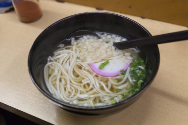 Closeup of Japanese Food on Restaurant Table 