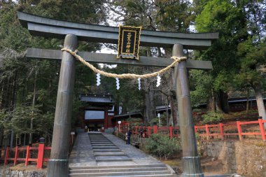 Tapınak manzarası, geleneksel Japon mimarisi.