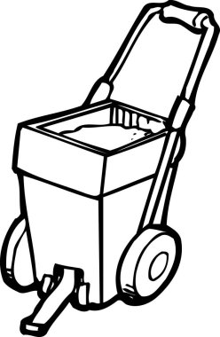 El çizimi çizimi çizimi. Sepetle boyama kitabı sayfası 