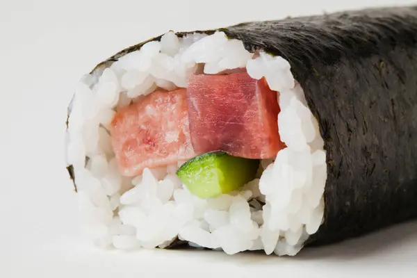 Japanese Sushi Roll Isolated White Background — Stock Photo, Image