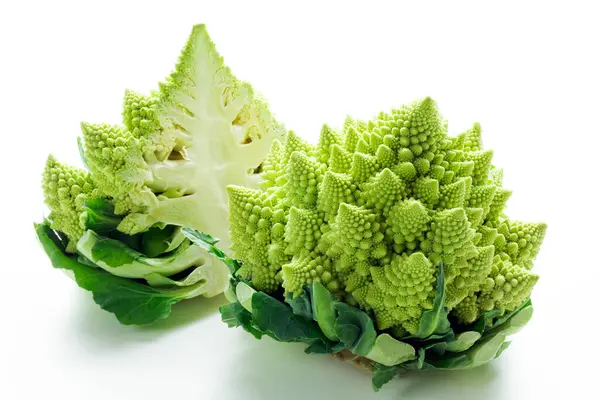 Romanesco Brócolis Também Conhecido Como Broccolo Romanesco Couve Flor Romanesca — Fotografia de Stock