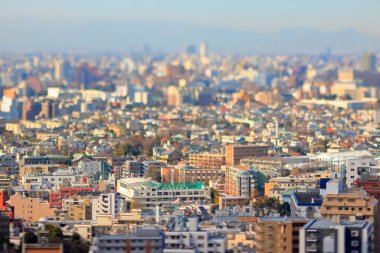 Tokyo şehir manzarasının havadan görünüşü, Japonya