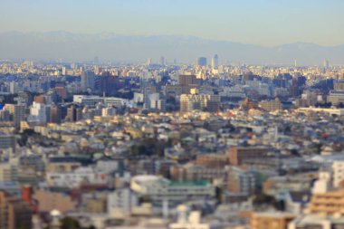 Tokyo şehir manzarasının havadan görünüşü, Japonya