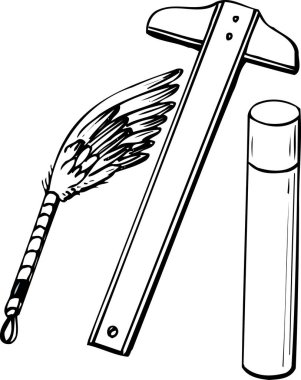 siyah ve beyaz, el çizimi bir boyama kitap sayfası için çizim araçları ile 