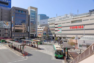 Tokyo 'nun Shinjuku ilçesinde yeni bir otobüs terminali açıldı..