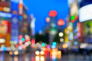 Bulanık şehir manzarası, soyut arkaplan 