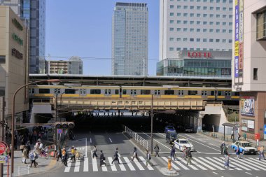 Tokyo 'da trafik sıkışıklığına bir perspektif.