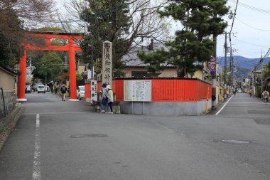 Süslü tapınak kapısı tasarımı, Japonya, Asya