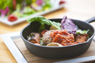 Geleneksel Asya yemekleri yakın çekim