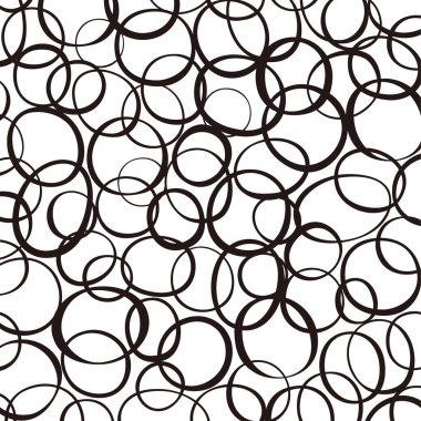 Kusursuz desen. siyah ve beyaz daireler