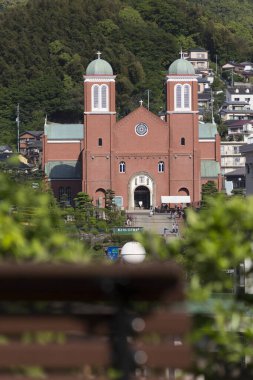 Japonya 'nın Nagasaki kentindeki Urakami Katedrali' nin Sahnesi