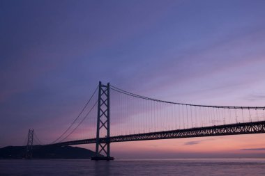 Akashi Kaikyo Köprüsü Kobe, Hyogo Bölgesi, Japonya