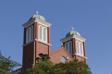 Japonya 'nın Nagasaki kentindeki Urakami Katedrali' nin Sahnesi