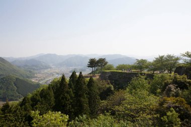 Asago City 'deki Takeda Kalesi Harabeleri, Hyogo Bölgesi, Japonya