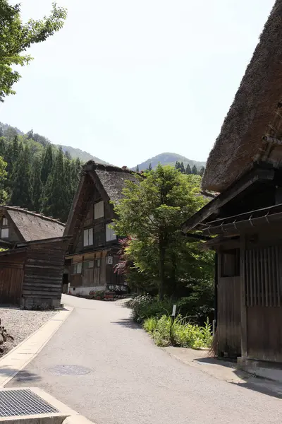 Historisches Dorf Shirakawa Unesco Weltkulturerbe Japan Alte Traditionelle Japanische Häuser — Stockfoto