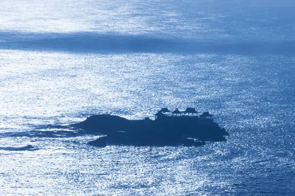 Plano Escénico Hermosa Orilla Del Mar Amanecer —  Fotos de Stock