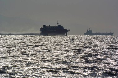 Denizde kargo gemileri