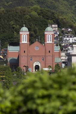 Japonya 'nın Nagasaki kentindeki Urakami Katedrali' nin Sahnesi