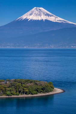 Fuji Dağı ve Gölü kawaguchiko, Japonya.