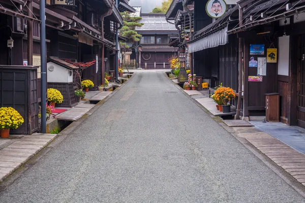 Традиционная Японская Архитектура Городе Такаяма Япония — стоковое фото