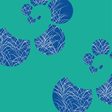 Renkli yapraklı kusursuz soyut desen