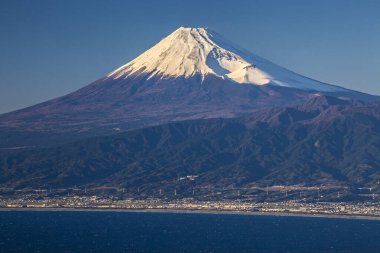 Fuji Dağı ve Gölü kawaguchiko, Japonya.