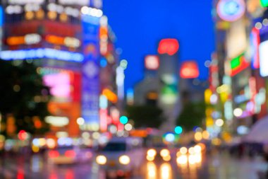 Bulanık şehir manzarası, soyut arkaplan 