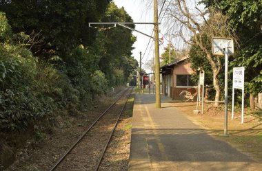 Şehirdeki tren istasyonu.